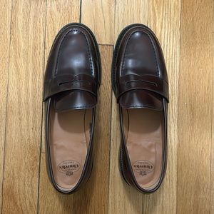 Church’s leather loafers burgundy super cute